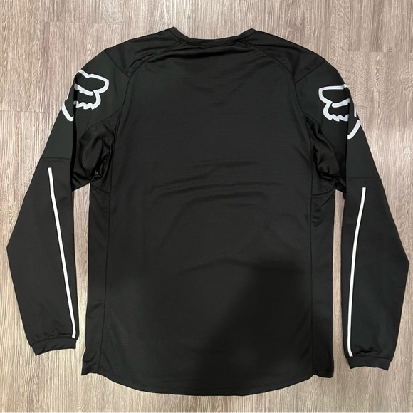 Fox Racing Men’s Flexair Fine Line LS Mountain Bike Jersey - Black Medium - Picture 2 of 5